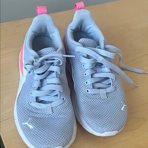 Puma Kids Blue and Pink Athletic Sneakers